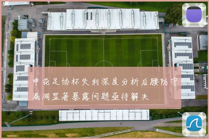 申花足协杯失利深度分析后腰防守漏洞显著暴露问题亟待解决